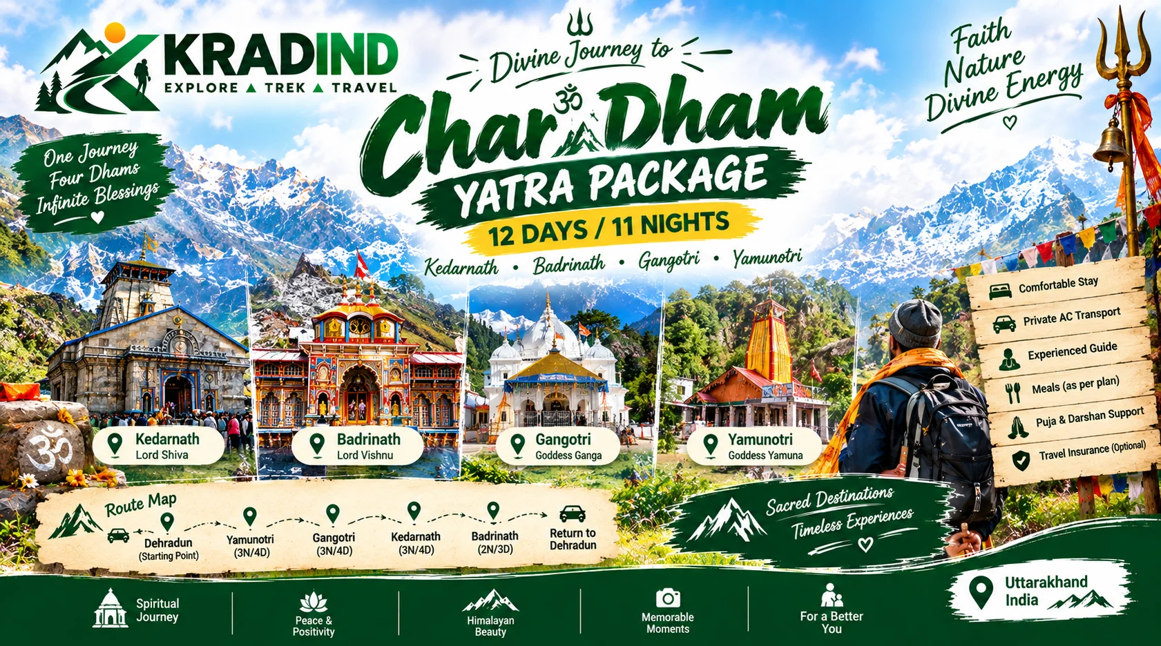 Domestic holiday tour package by KRAD Global
